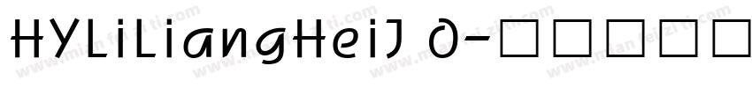 HYLiLiangHeiJ 0字体转换